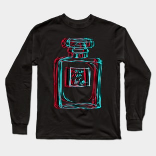 Stereoscopic 3D Perfume Bottle Long Sleeve T-Shirt